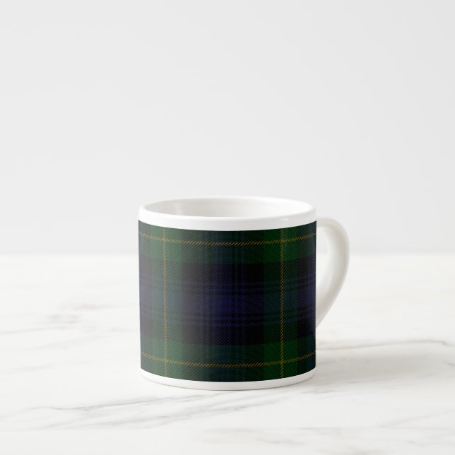 Clan Gordon Regimental Tartan Espresso Mug (Front Right)