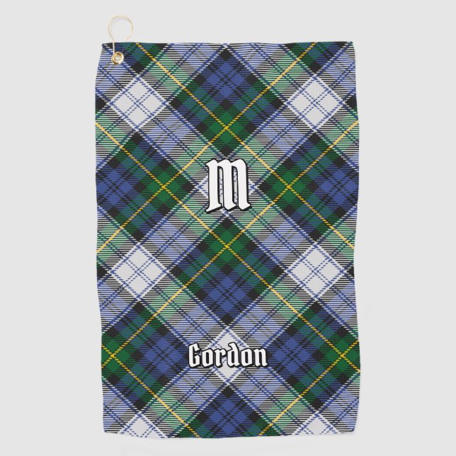 Clan Gordon Robe Tartan Golf Serviette (Devant)