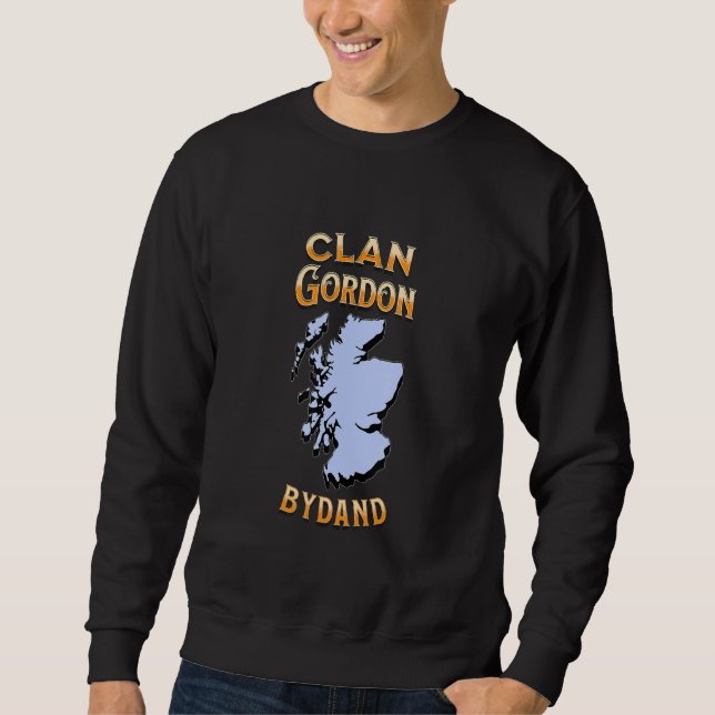 Clan Gordon Scottish Motto Crest Sweatshirt (Front)