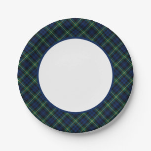 Clan Gordon Tartan Border Paper Plate