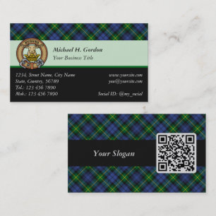 Clan Gordon Tartan Business Card