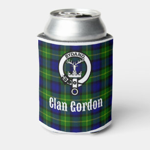 Clan Gordon Tartan Crest Can Cooler