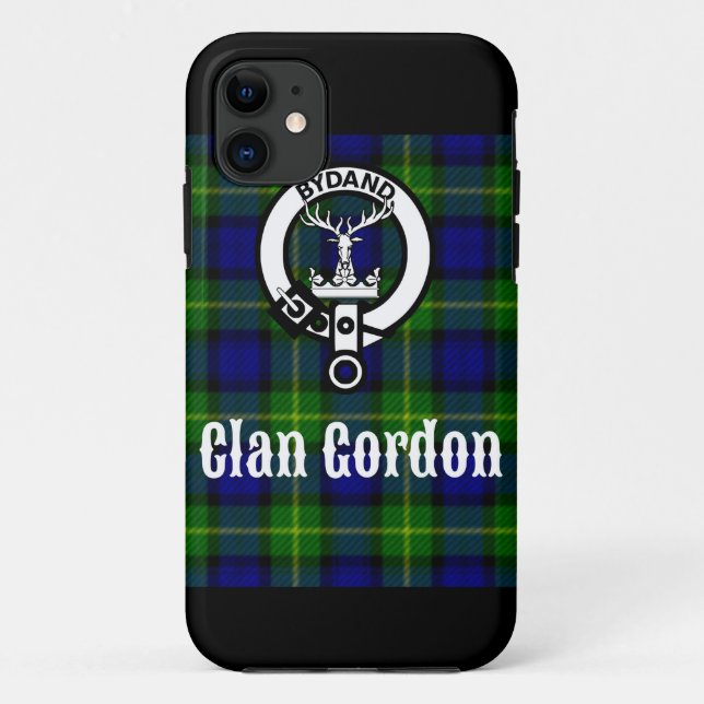 Clan Gordon Tartan Crest Case-Mate iPhone Case (Back)