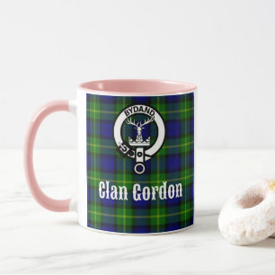 Clan Gordon Tartan Crest Mug