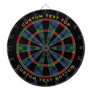 Clan Gordon Tartan Dart Board