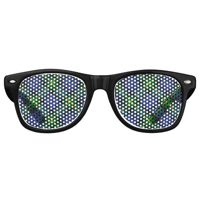 Clan Gordon Tartan Lunettes de soleil rétro (Devant)