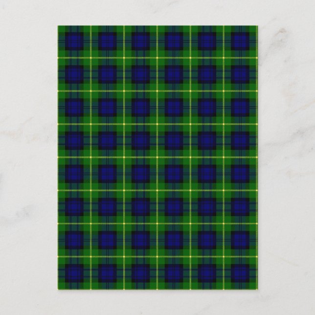 Clan Gordon Tartan Postcard (Front)