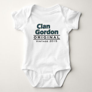 Clan Gordon Vintage Customize Your Birthyear Baby Bodysuit