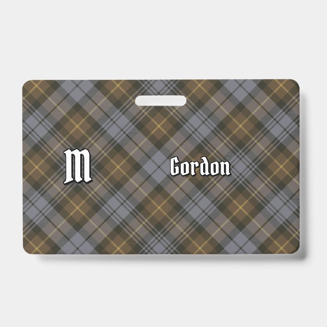 Clan Gordon Weathered Tartan Badge (Front)