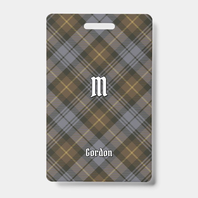 Clan Gordon Weathered Tartan Badge (Front)