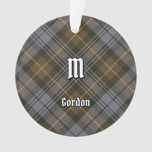 Clan Gordon Weathered Tartan Ornament (Front)