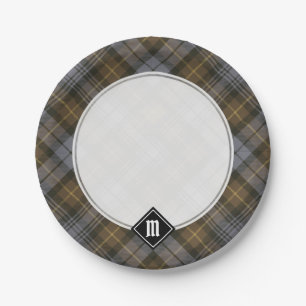 Clan Gordon Weathered Tartan Paper Plates
