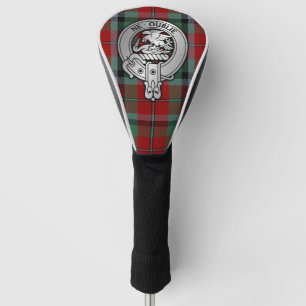 Clan Graham Crest & Red Tartan Golf Head Cover