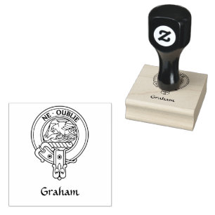 Clan Graham Crest Rubber Stamp