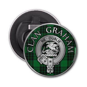 Clan Graham Crest & Tartan Bottle Opener