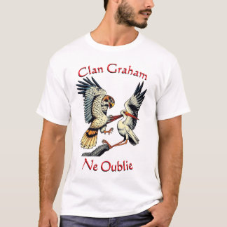 Clan Graham Falcon Stork Ne Oublie T-Shirt