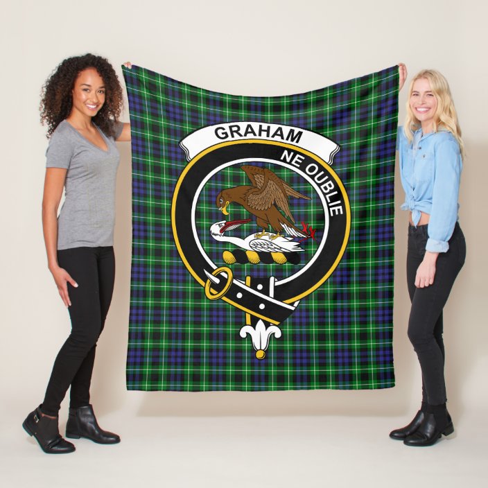 Clan Graham of Montrose Modern Tartan Plaid Fleece Blanket | Zazzle.ca