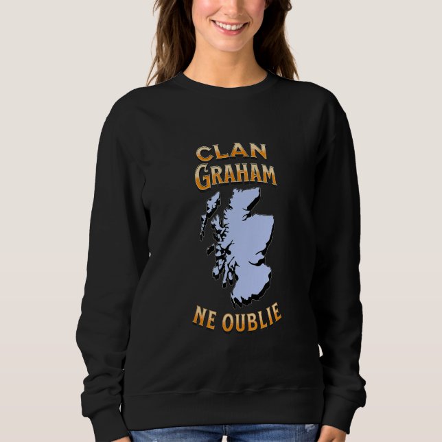 Clan Graham Scottish Motto Crest Sweatshirt (Front)