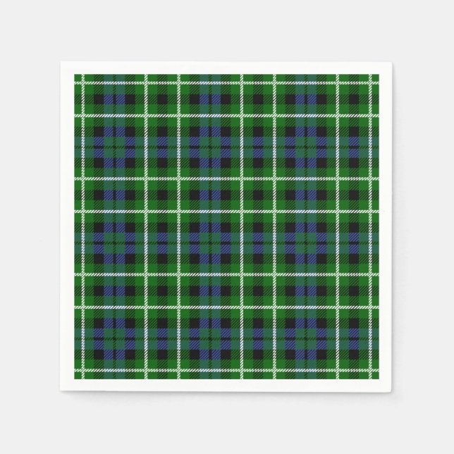 Clan Graham Tartan Napkin (Front)