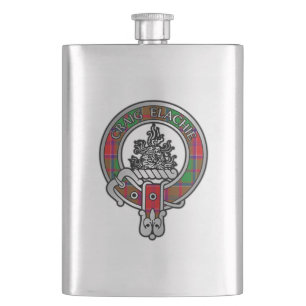 Clan Grant Crest & Tartan Flask