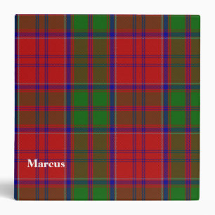 Clan Grant Custom Tartan Plaid Binder