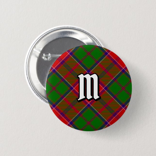 Clan Grant Tartan 2 Inch Round Button (Front & Back)