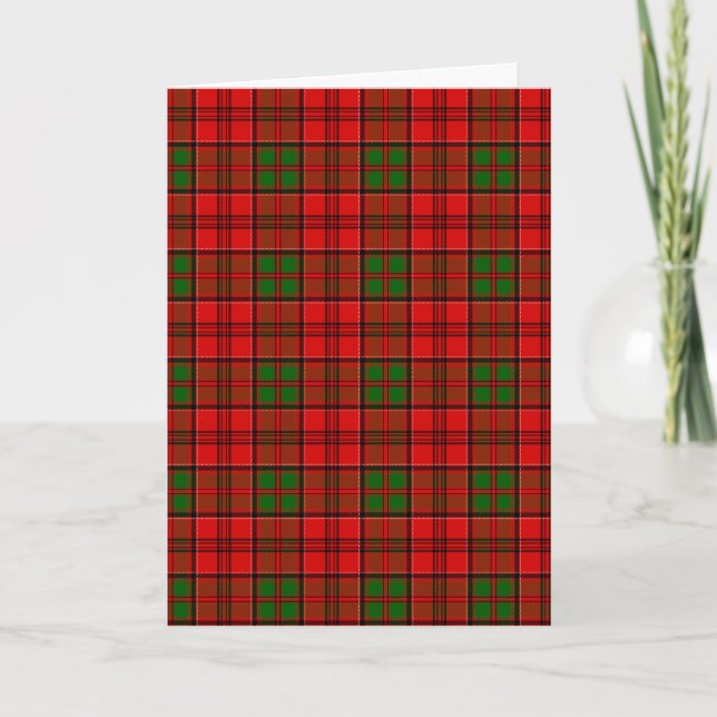 Clan Grant Tartan Card (Front)