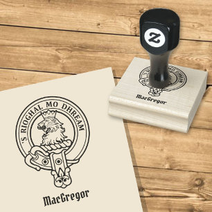 Clan Gregor Crest Rubber Stamp