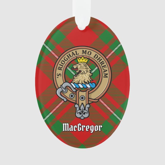 Clan Gregor Crest sur l'ornement du Tartan (devant)