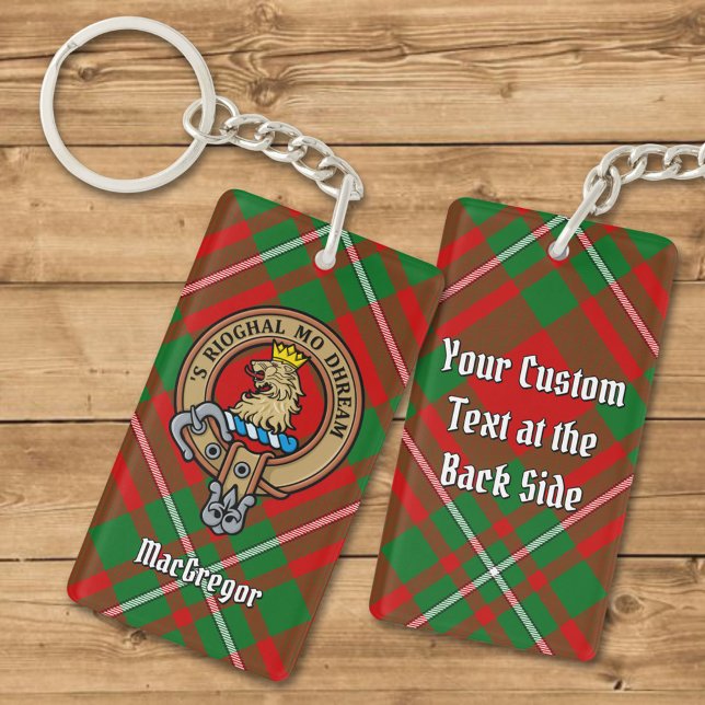 Clan Gregor Crest sur Tartan Porte - clé (Créateur téléchargé)