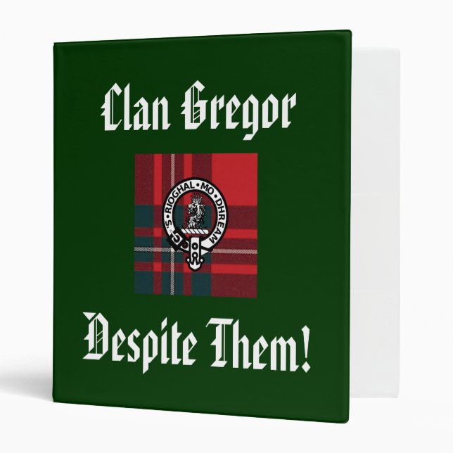 Clan Gregor Malgré Eux Classeur (Devant/intérieur)