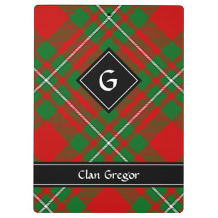 Clan Gregor Tartan Clipboard