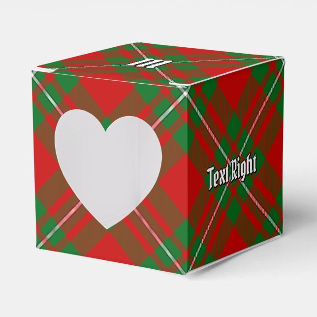Clan Gregor Tartan Favour Box (Front Side)