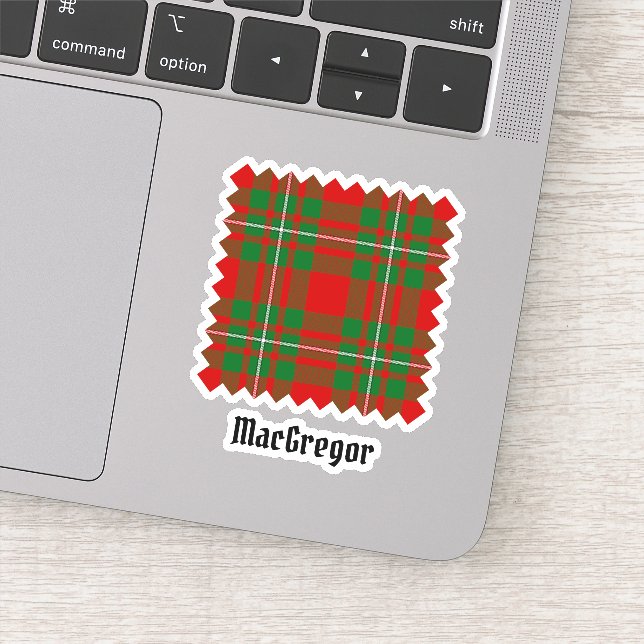 Clan Gregor Tartan Sticker (Detail)
