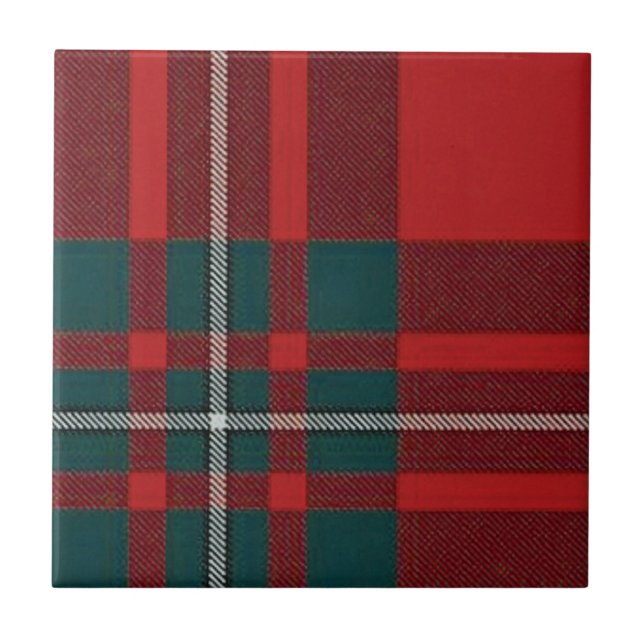 Clan Gregor Trivit/Tile Tartan Only Tile (Front)