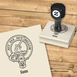 Clan Gunn Crest Rubber Stamp