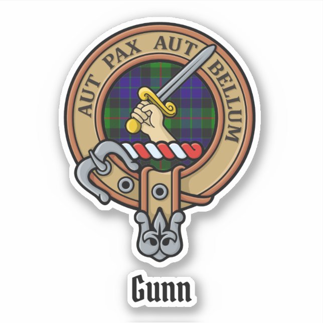 Clan Gunn Crest Sticker (Front)