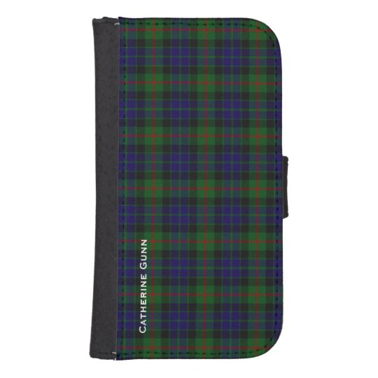 Clan Gunn Plaid Samsung Galaxy S4 Wallet