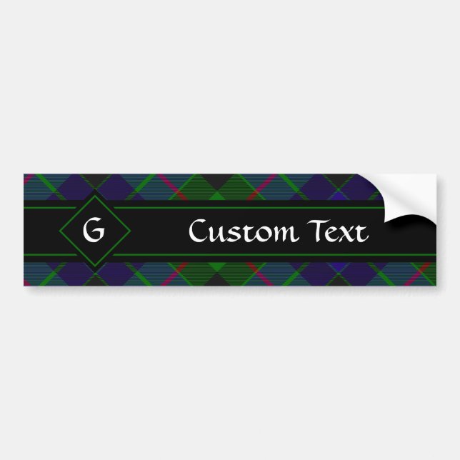 Clan Gunn Tartan Bumper Sticker (Front)