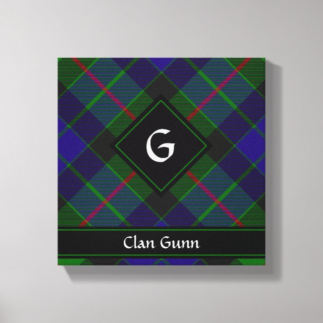 Clan Gunn Tartan Canvas Print (Front)