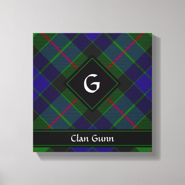 Clan Gunn Tartan Canvas Print (Front)