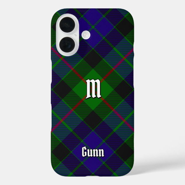 Clan Gunn Tartan Coque-Mate coque iphone (Verso)