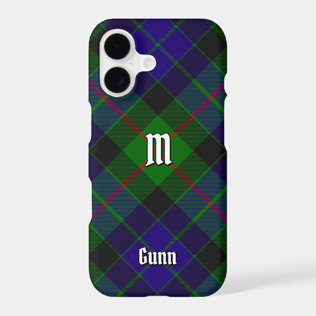 Clan Gunn Tartan Coque-Mate coque iphone (Verso)