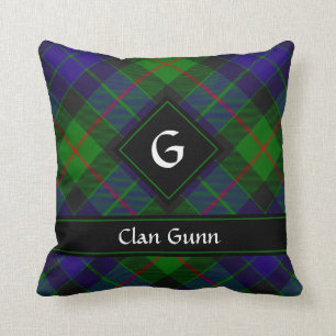 Clan Gunn Tartan Lance Oreiller