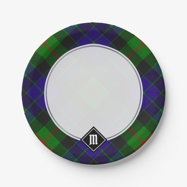Clan Gunn Tartan Paper Plates (Front)