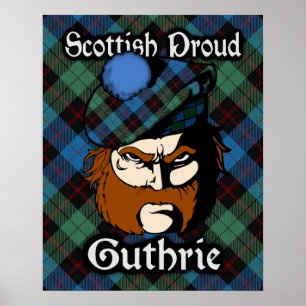 Clan Guthrie Scottish Tartan Poster