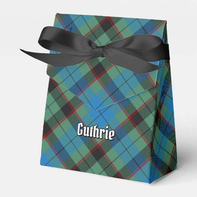 Clan Guthrie Tartan Favor Box (Front Side)