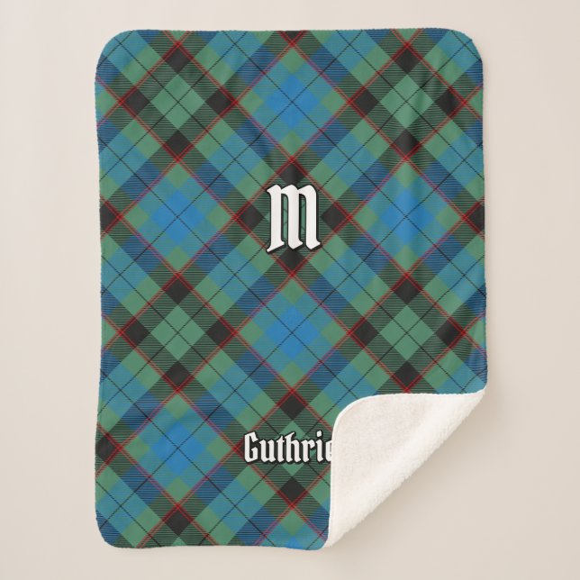 Clan Guthrie Tartan Sherpa Blanket (Front)