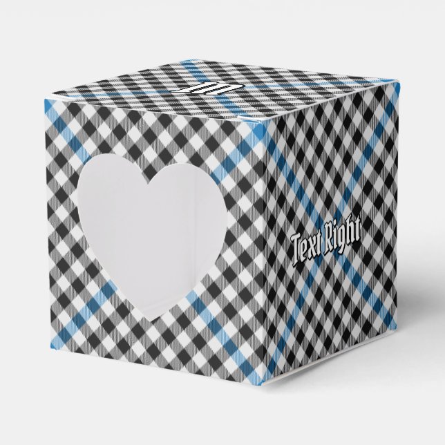Clan Haig Check Tartan Favor Box (Front Side)