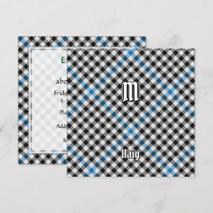 Clan Haig Check Tartan Invitation